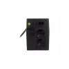 DIGITUS Line-Interactive USV, 800VA/480W 12V/9Ah X1 Akku, 2x CEE 7/7 Steckdose, RJ-11, LCD (DN-170064-LCD)