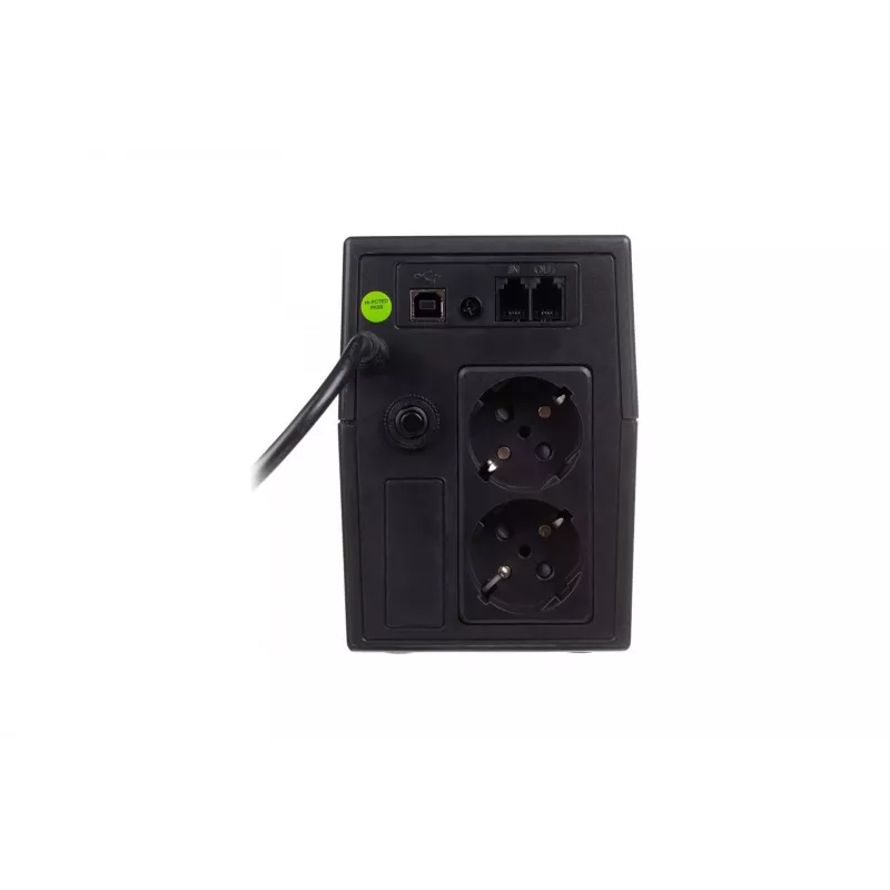 DIGITUS Line-Interactive USV, 800VA/480W 12V/9Ah X1 Akku, 2x CEE 7/7 Steckdose, RJ-11, LCD (DN-170064-LCD)