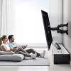Wand-TV-Halterung MACLEAN MC-781 für Bildschirme von 66–177,8 cm (26–70 Zoll), neigbar -12–2°, VESA 100x100–400x400, max. Belastbarkeit 45 kg, schwarz