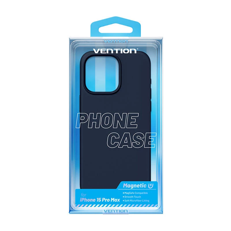 Schutzhülle aus Silikon Vention KUFL0-40 für iPhone 15 Pro Max, blau