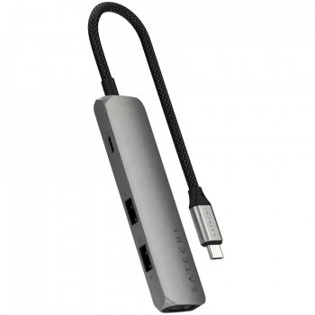 Satechi ST-P4SM Interface Hub USB Typ-C 10000 Mbit/s Grau