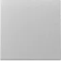 Wandplatte / Schalterabdeckung GIRA 329626 — Aluminiumoptik, Einfachrahmen