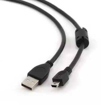 Gembird 1.8m USB 2.0 A/mini-USB 1.8m USB A Mini-USB B Schwarz (CCF-USB2-AM5P-6)