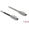 PS/2-Kabel DELOCK 87235 – 6-poliger Mini-DIN auf 6-poligen Mini-DIN, 1,8 m, beige