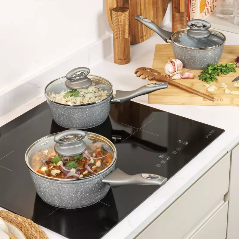 Kochtopfset Salter BW02986G1EU7 — 3-teilige Kochtöpfe 16 cm, 18 cm, 20 cm