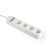 Intelligente Steckdosenleiste Gembird TSL-PS-S4U-01-W 4 AC-Ausgänge 3880 W Weiß