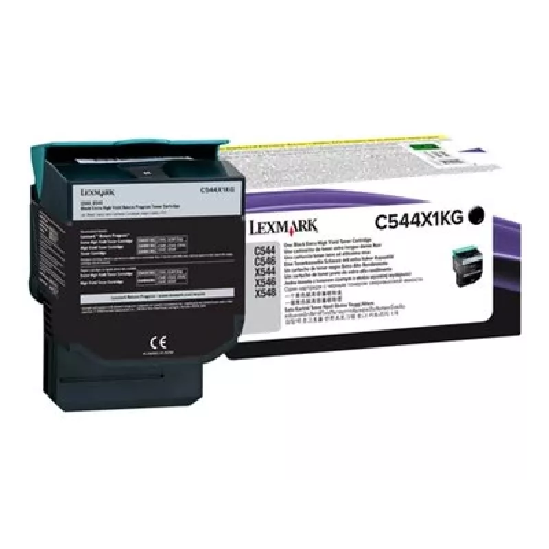 Lexmark C544X1KG - Tinte schwarz - für C544dn, C544dtn, C544dw, C544n, X544dn, X544dn RCS, X544dtn, X544dw, X544n