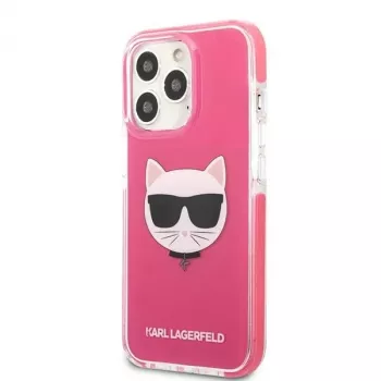 Karl Lagerfeld KLHCP13XTPECPI Iphone 13 Pro Max 6.7 Hartschale Fuchsia/FUSCHIA Choupette Head