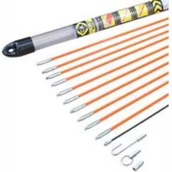 Kabelzugstab-Zubehörset, c.k tools T5440, 7-teilig inklusive flexiblem Führungskopf und Adapterstücken