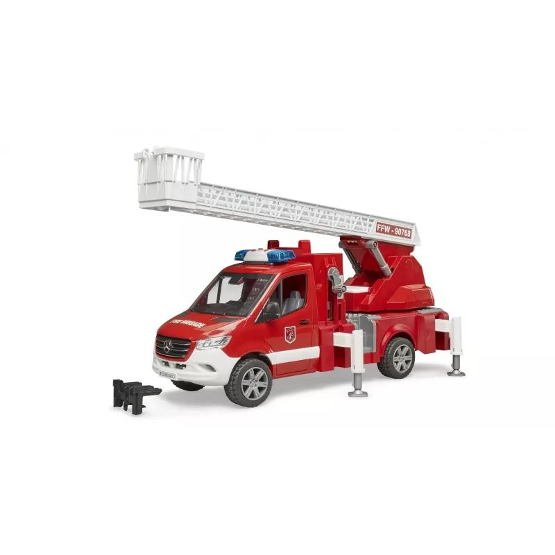 Feuerwehrauto BRUDER 02673 Rot Weiß ABS-Kunststoff 4 Jahre