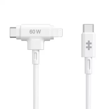 HYPER HyperJuice USB-Kabel USB 2.0 1,5 m USB-C USB-C/Lightning Weiß