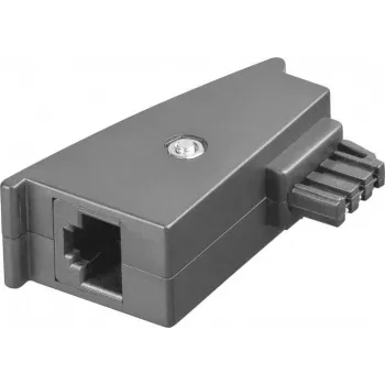 Goobay TAE-Adapter, TAE-F-Stecker > RJ45-Buchse (8P2C), Grau (45736)