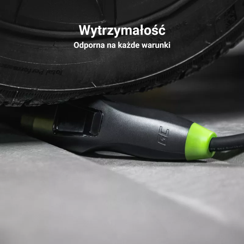 Grün Cell Habu EVGC01 Mobiles EV-Ladegerät für Elektrofahrzeuge 11 kW 7 m Typ 2 CEE Wallbox Schwarz