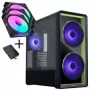 Lian Li LANCOOL 217 INF PC-Gehäuse-Bundle + 3x UNI FAN SL-INF 120 Reverse-Blade-Lüfter – Schwarz