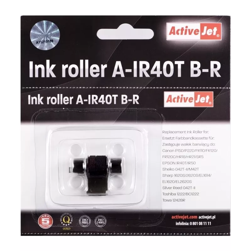 Drucker-Tintenwalze ActiveJet A-IR40T für Tintenstrahldrucker, Supreme-Ausführung, roter Druck, 5er-Pack