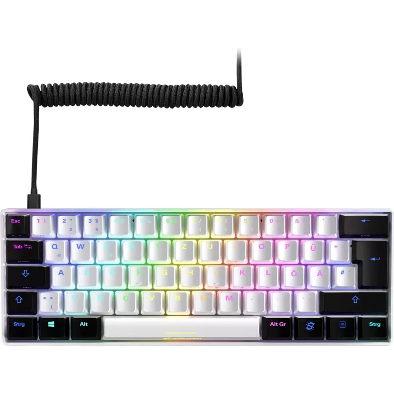 Sharkoon SGK50 S4 Tastatur Gaming USB QWERTZ Deutsch Weiß RGB LED