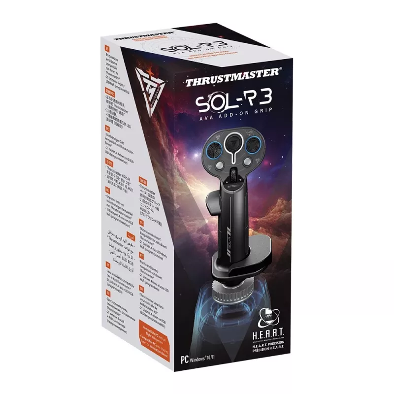 Flightstick-Add-On-Griff Thrustmaster Sol-R 3 AVA, Schwarz, USB Type-C, analog/digital, PC, 75×115×200 mm