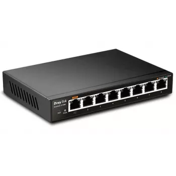 Unmanaged L2 Gigabit Ethernet Switch Draytek VigorSwitch G1080 Schwarz