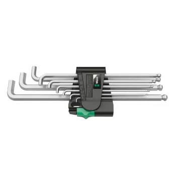 Wera 950/9 Hex-Plus 4 Winkelschlüsselsatz, metrisch, verchromt