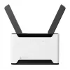 WLAN-Router MikroTik Chateau PRO ax — Dualband 2,4/5 GHz, 3548 Mbit/s, PoE, 5x LAN, 2 externe Antennen, grau/weiß