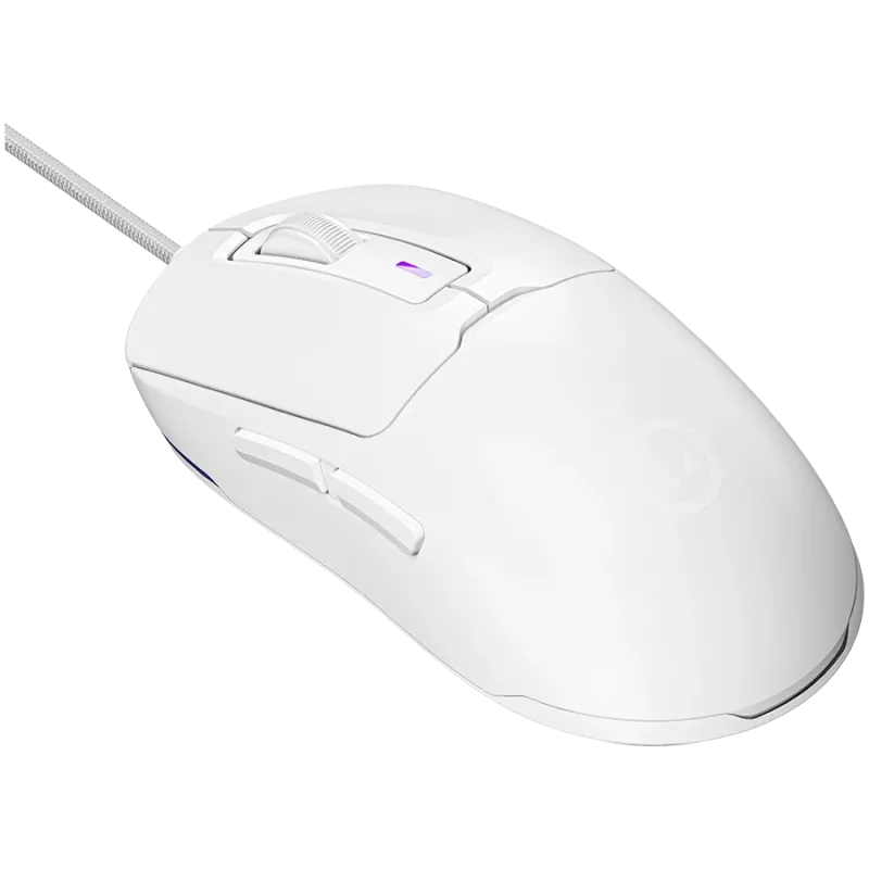 LORGAR MSA10, Ultralight Wired Gaming Maus Advanced, weiß