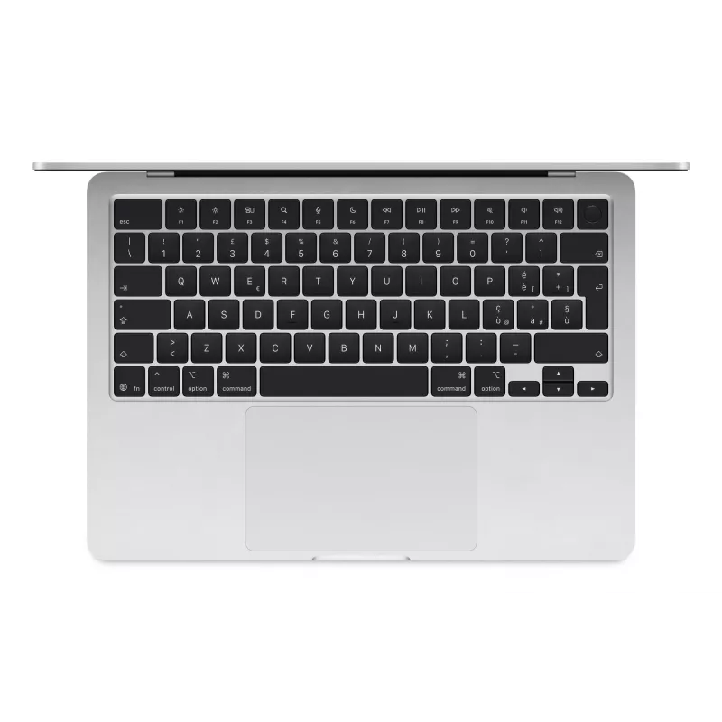 Apple MacBook Air 13 (2025), 16 GB, 512 GB, M4 (10-CPU/10-GPU), Silber, 35W Dual USB-C Port Netzteil, Deutsch, MW0X3D/A