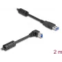 DeLOCK USB-Kabel Typ-A Stecker auf Typ-B Stecker 90° abgewinkelt 2 m