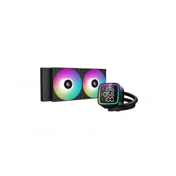 All-in-One Flüssig-CPU-Kühler DeepCool R-LD240-BKDMMN-G-1 240mm RGB, 2x120mm Lüfter, PWM, 41cm Schläuche, Aluminiumradiator