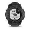 Smartwatch GARMIN Instinct — 45 mm, 3.05 cm (1.2 Zoll) AMOLED 390×390 Touchscreen, 4 GB, GPS, Silikonarmband Schwarz, 53 g