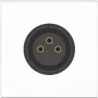 Kindermann 7464000412. Buchsen-Typ: XLR, Module Menge (max): 1 Modul(e). Produktfarbe: Weiß, Material: Kunststoff. Breite: 45 mm, Höhe: 45 mm (7464000