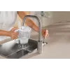 Wasserfilter-Karaffe BRITA Glass+1 Maxtra Pro grau, 2,4 L Gesamt / 1,5 L gefiltert, Maxtra Pro PP Filter