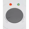 Waffeleisen Adler AD 3038 – einzelne runde Waffel, 1500 W, einstellbarer Thermostat, Antihaft-Platten, grau/weiß