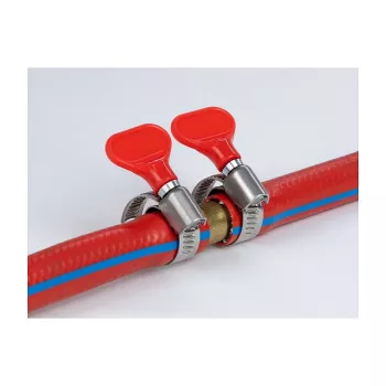 Schmetterlingsklemme DeLOCK 400 SS 40–60 mm 5 Stück rot