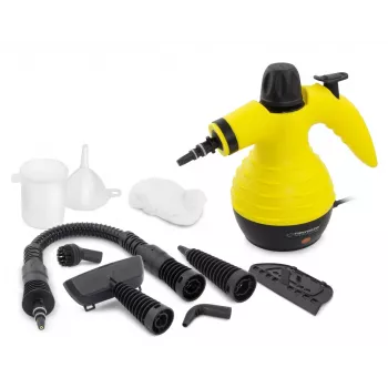 Tragbarer Dampfreiniger ESPERANZA EHS001 — 0,35 L, 900 W, 3 bar, 115 °C, 40 g/min, inklusive Boden-/Polster-/Bürstendüsen