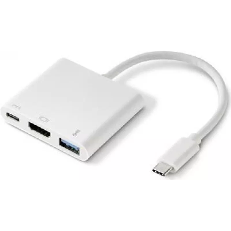 Renkforce RF-4366444 Interface Hub USB 3.2 Gen 1 (3.1 Gen 1) Type-C Weiß (RF-4366444)