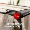 Wäscheständer VILEDA Infinity Flex Ultimate Teleskop — schwarz, beschichtetes Aluminium, 30 m Trockenfläche, faltbar, Rollen