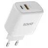 Savio LA-12 Ladegerät für Mobilgeräte Universal Weiß AC Schnellladen Indoor