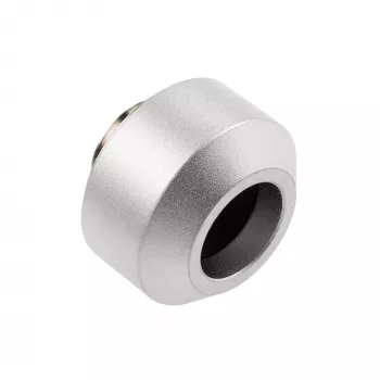 Hardtube-Fitting OPTIMUS 12 mm, silber – Einzel-Klemmverbinder für starre Kühlrohre