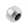 Hardtube-Fitting OPTIMUS 12 mm, silber – Einzel-Klemmverbinder für starre Kühlrohre