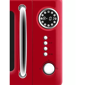 Solo-Mikrowelle für die Arbeitsplatte ETA Storio Rot Solo – 20 L, 700 W, 5 Leistungsstufen, 245 mm Drehteller