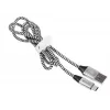 Kabel USB 2.0 Typ-C Stecker - C Stecker 1,0m schwarz-silber