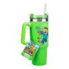 Paladone Minecraft Green 900ml Isolierbecher mit Strohhalm