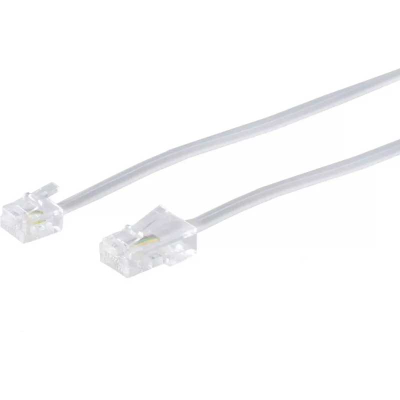Telefonkabel ShiverPeaks BS70256-W 6 m RJ-11 RJ-45 Weiß
