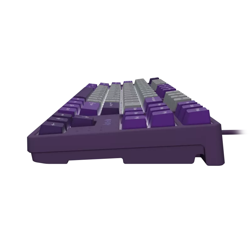 NATEC Fury Gaming-Tastatur Kanabo K2 US weiß-hinterleuchtet mechanisch grau-lila