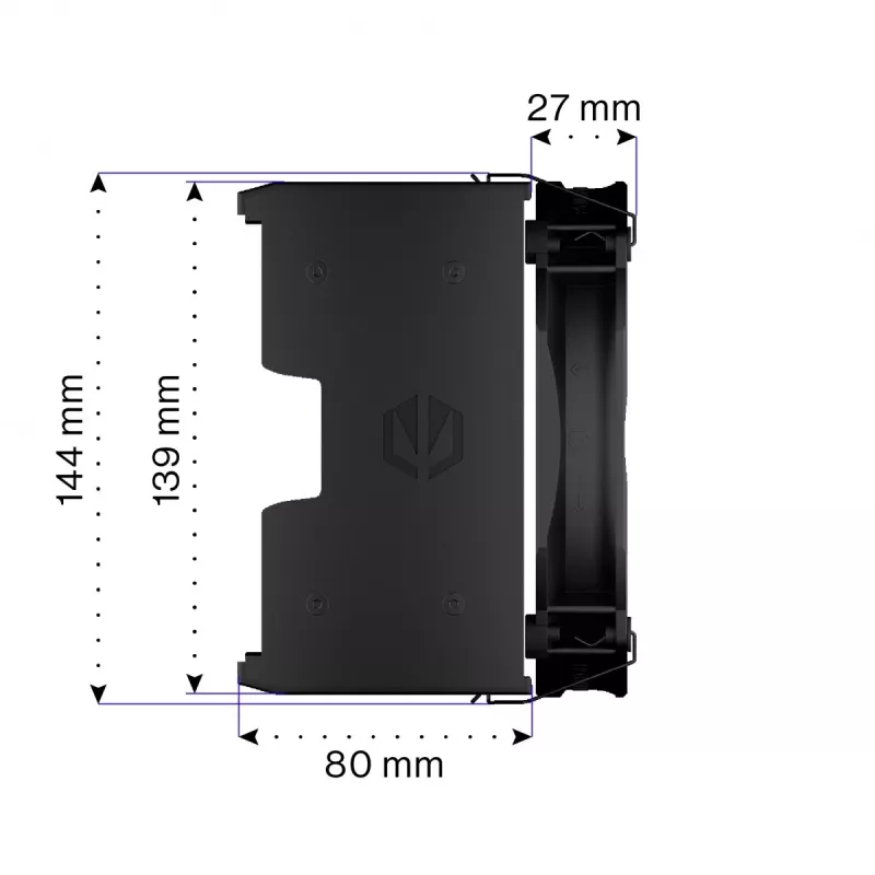 Endorfa Fortis 5 Schwarz CPU-Kühler