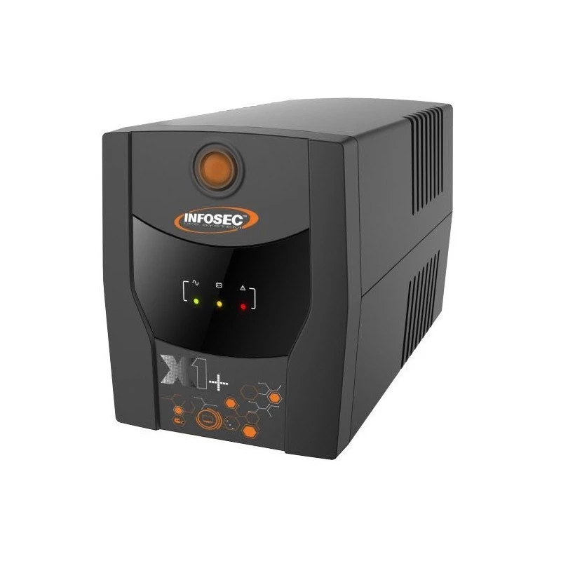 Infosec USV Line‑Interactive INF_661147 1300 VA / 720 W, 6x IEC C13, AVR, USB, Tower, schwarz