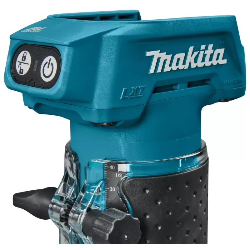 DRT52Z Makita 18V LXT Akku-Bürstenlos-Oberfräse 6 mm (1/4 Zoll) - Grundgerät