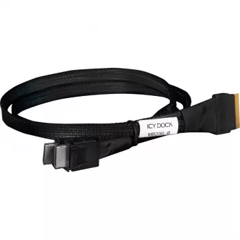 Internes SAS-Kabel RAIDSONIC MB206L-B schlank 50 cm SAS 8i auf OCuLink 4i