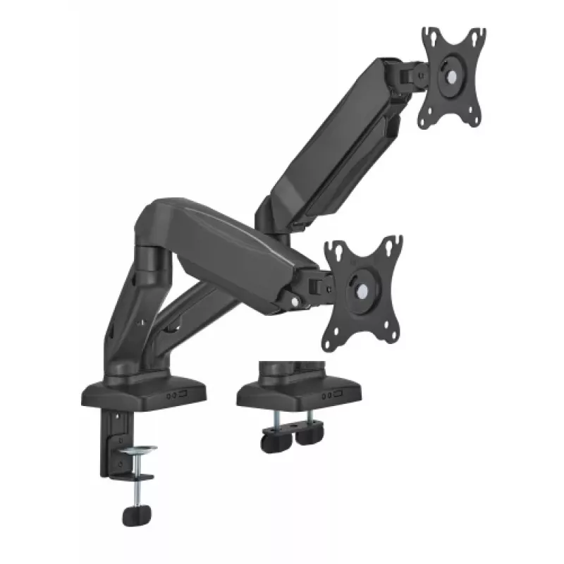 Monitorarm up up Economical Interactive Counterbalance Dual Monitor Arm Mattschwarz VESA 75x75/100x100