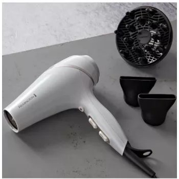 Haartrockner Remington AC8901 HYDRAlux 2300 W 3 Temperaturstufen Ionen-Funktion Diffusordüse Weiß